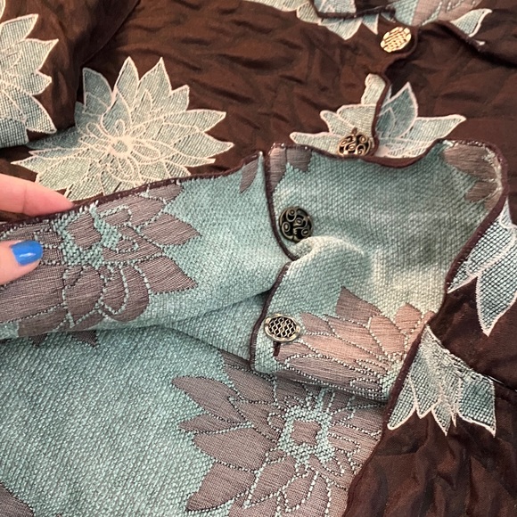 Handmade Vintage reversible cropped floral jacket - Picture 8 of 9